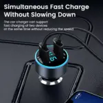 200W Dual USB Car Charger with Quick Charge & LED Display 5 79774 3db7b0