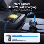 139W 7-in-1 Multi-Port Fast Car Charger with PD/QC3.0 USB C & Cigarette Lighter Adapter 5 79922 b2ed76