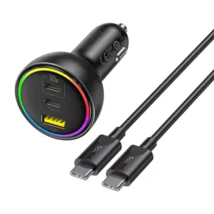 152.5W Fast Car Charger with USB-C & USB-A – PD3.0 QC4.0 for Phones & Laptops