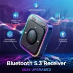 Bluetooth 5.3 AUX Car Adapter with Dual Mics & Hands-Free Calling 4 79989 78b812