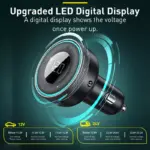 Bluetooth 5.0 FM Transmitter Car Kit for Toyota, Ford, and Honda – Dual USB, Hands-Free 7 80700 964cc4