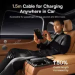 105W Fast Car Charger – 6-Port Retractable Charger for Tesla, Ford, BMW 8 80893 74853f