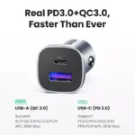 30W Fast Car Charger for iPhone 16, Samsung, Xiaomi – For Mazda, Mitsubishi and Renault 7 80911 15b036