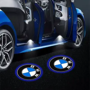 2pcs LED Wireless Car Door Welcome Lights Projector Lamps for BMW