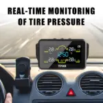 Solar TPMS Car Tire Pressure Monitor for Honda, Jeep 7 81070 16d763