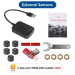 USB Android TPMS Tire Pressure Monitoring System for Toyota, Ford, Honda 7 81159 bd8440