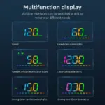 Podofo GPS HUD Head-Up Display – Universal Speedometer for Toyota, Ford, Honda 7 81213 976035