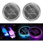 7-Color LED Car Cup Holder Lights for Subaru WRX, BRZ, Outback 8 81317 3c43eb