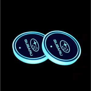 7-Color LED Car Cup Holder Lights for Subaru WRX, BRZ, Outback