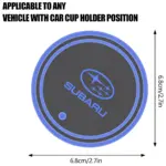 7-Color LED Car Cup Holder Lights for Subaru WRX, BRZ, Outback 5 81317 dbfea6