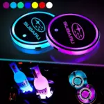 7-Color LED Car Cup Holder Lights for Subaru WRX, BRZ, Outback 7 81317 e3683a