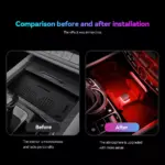 Universal USB Car Interior Ambient LED Light – Fits BMW, Audi, Toyota 6 81501 6c0915