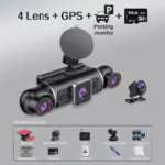 64GB 360° Car DVR Dash Cam WiFi GPS 24h Parking Monitor for Ford, Toyota & Honda 4 81582 2d828d