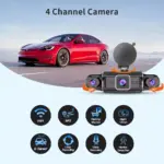 64GB 360° Car DVR Dash Cam WiFi GPS 24h Parking Monitor for Ford, Toyota & Honda 5 81582 ed0f0b