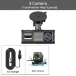 3 Channel Car DVR HD 1080P 3-Lens Inside Vehicle Dash Cam for Ford, BMW, Toyota 8 81593 b9c2b7