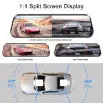 H96 10-Inch FHD Mirror Camera for Car for Ford, Toyota, Honda 6 81616 51b403