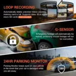 1080P WiFi Dual Camera Dash Cam for Toyota, Ford, BMW 8 81663 180480