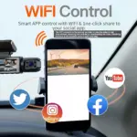 1080P WiFi Dual Camera Dash Cam for Toyota, Ford, BMW 5 81663 7cb800