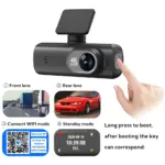 UHD 4K Dash Cam Dual Lens with Rear 1080P Camera, WiFi & GPS for Mercedes-Benz, Kia, Ford 4 81717 499872