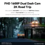 2.5K Dual Lens Dash Camera with Wifi and Parking Mode for Honda, Volkswagen, Mazda 5 81730 e17360