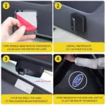 LED Car Door Logo Projector Lights For Ford Mustang, Ranger & Fusion 5 81949 fe7285