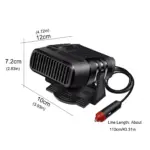 12V/24V Electric Car Heater & Air Cooler Fan - Defroster & Demister for Windshield 9 82188 fd6e10