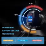 5-Port Multi-Device Car Charger with 5ft Cable – USB & Type C Compatible 6 82425 aa4bf6