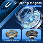 15W Magnetic Wireless Car Charger & Phone Holder for iPhone 16-11 Series 5 82453 0fee46