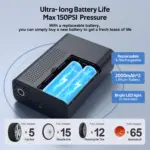 Portable 12V Car Compressor Tire Inflator for Tesla 6 83572 a3f701