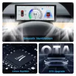 Tesla 6.2" Head-Up Display IPS Screen HUD Dashboard 5 83629 4a5a67