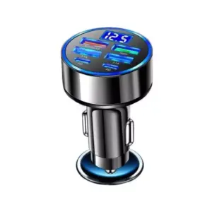 6-in-1 USB C Car Phone Charger Adapter with Dual PD Super Fast Charging
