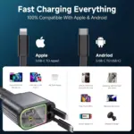 4-in-1 Retractable Car Charger with Starlight Roof, 100W USB-C Fast Charging 9 83880 d63a2a